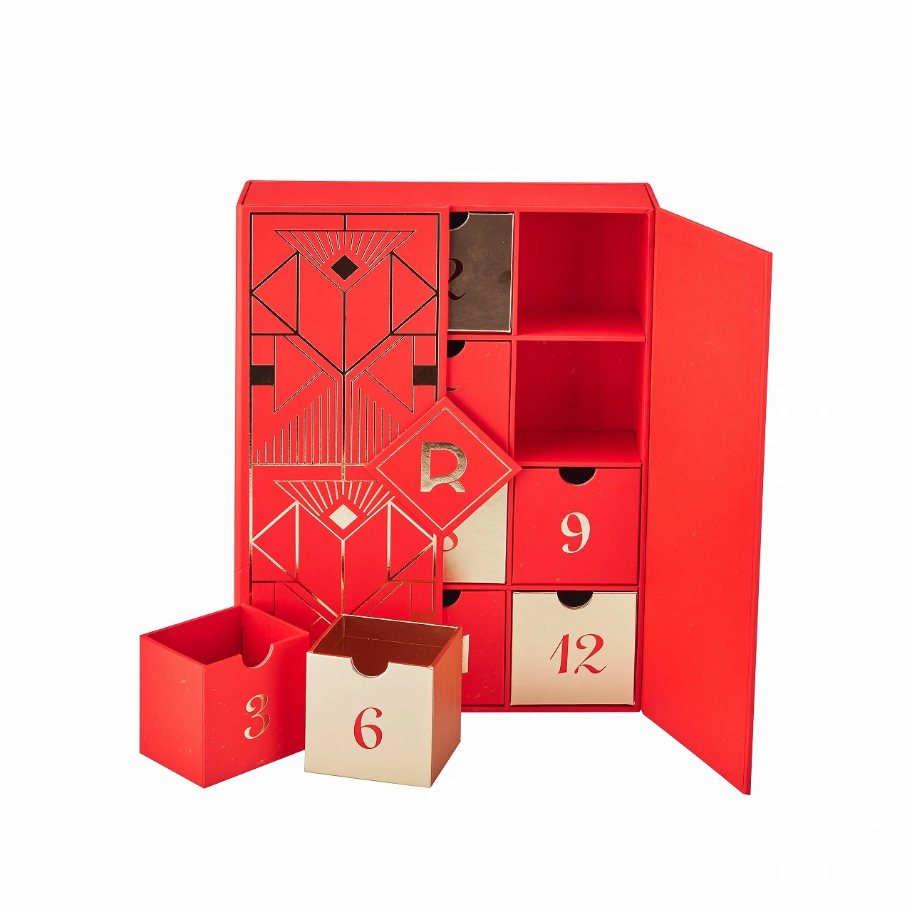 Multi-drawer calendar gift box