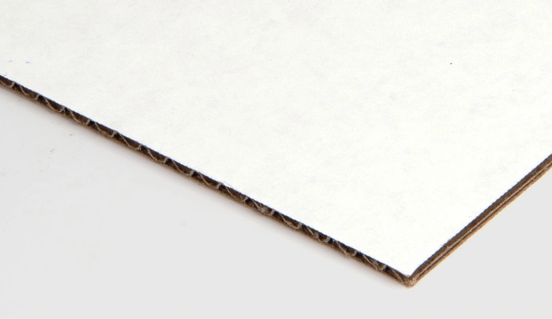 White Corrugated Board — sample reference